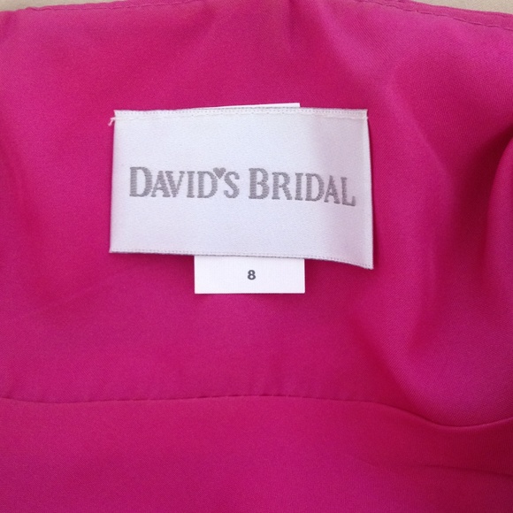 Pink David's Bridal dress size 8 - Picture 2 of 2